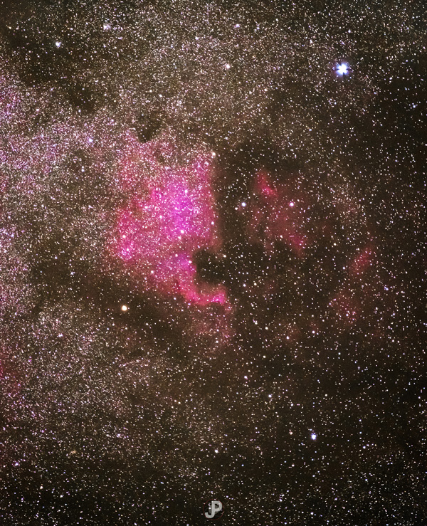 NGC 7000 – Créditos fotografías: Juan Pablo Castañeda y Juan Pablo Revert